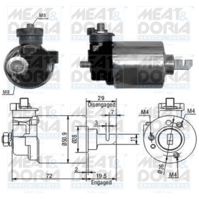 Solenoid Switch, starter